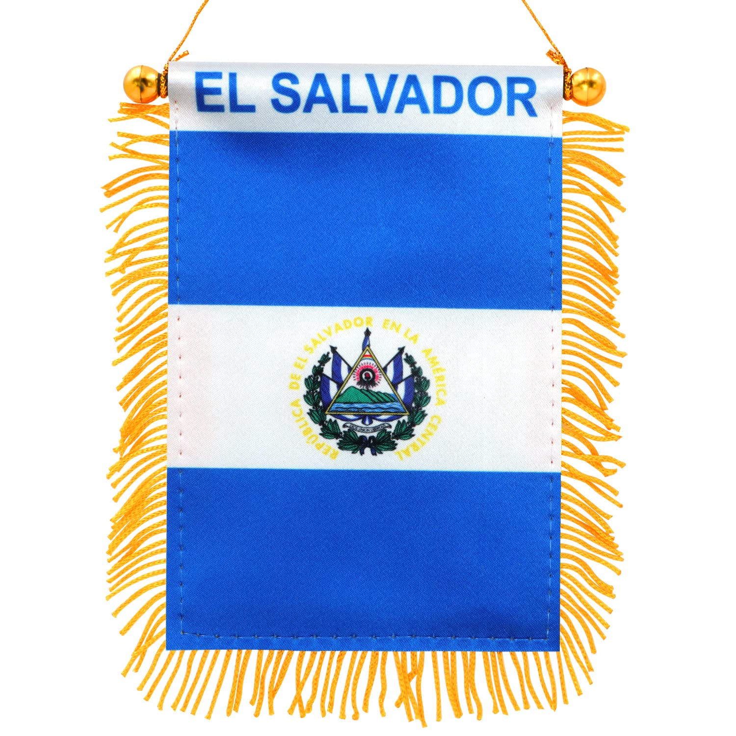 Amazon.com : Anley 4 X 6 Inch El Salvador Fringy Window Hanging